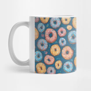 Delight Cartoonish Sprinkle Sweet Donut Pattern Mug